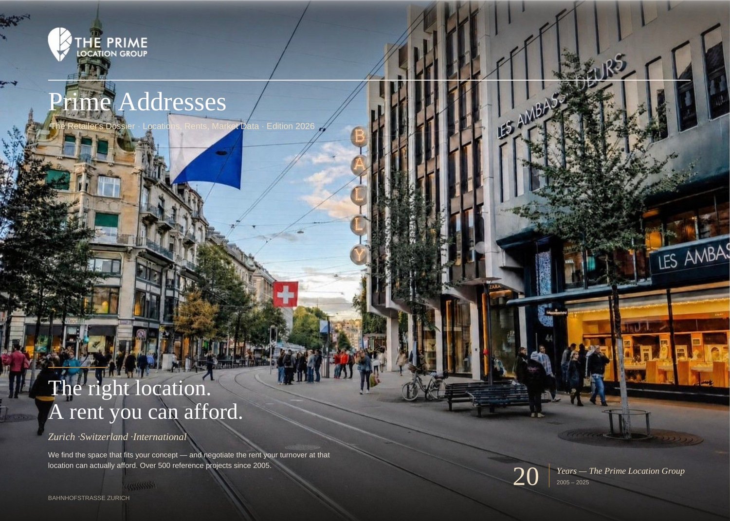 Local commercial de 73m²

Les demandes doivent être formulées exclusivement en indiquant votre concept.

**Les demandes générales sans commentaire ne recevront pas de réponse.**

Le local commercial est situé dans un emplacement de premier choix avec la plus forte fréquentation de la Bahnhofstrasse.