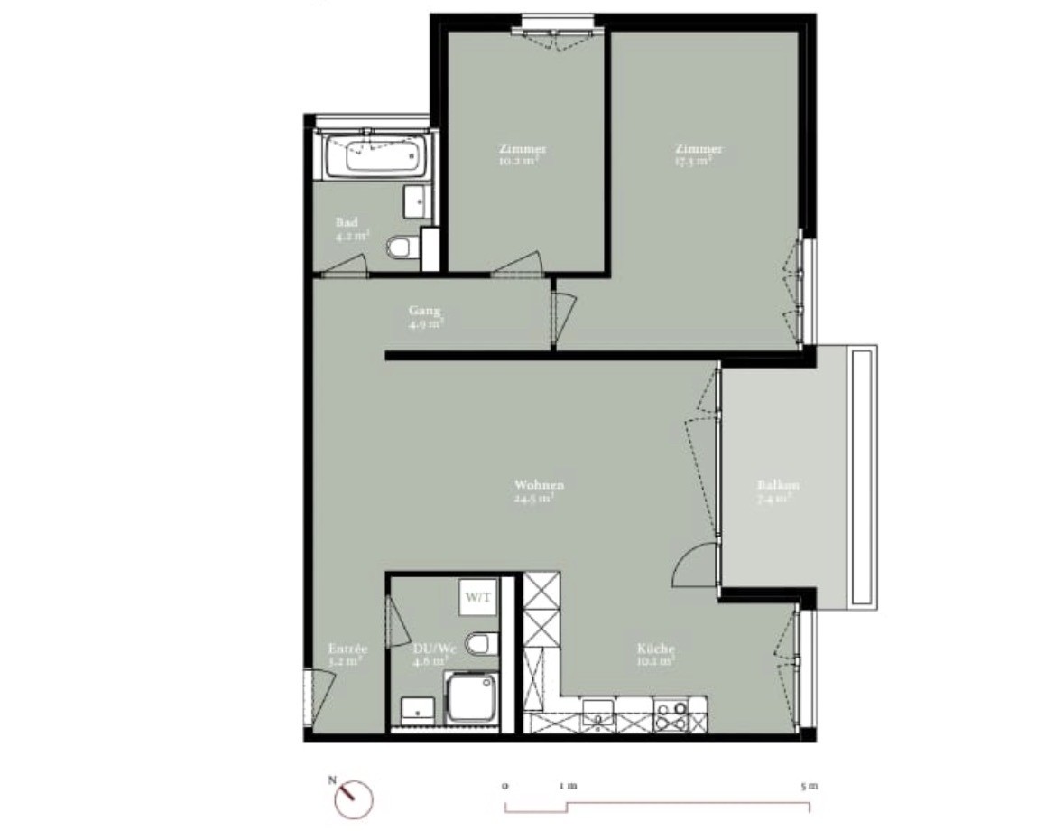 3 ½ Zimmer Wohnung