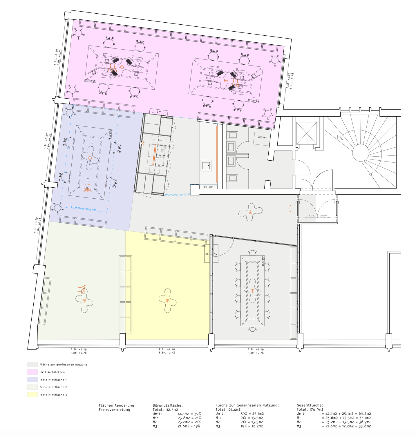 Bureau de 108m²