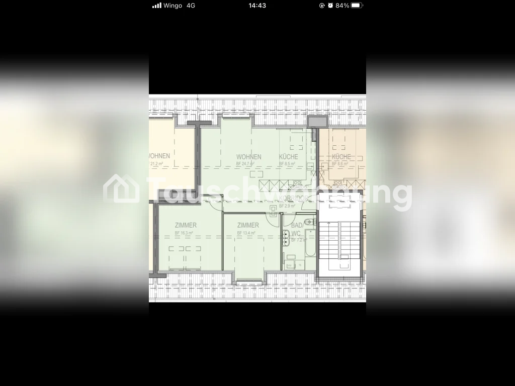 Appartamento mansardato di 3 ½ locali