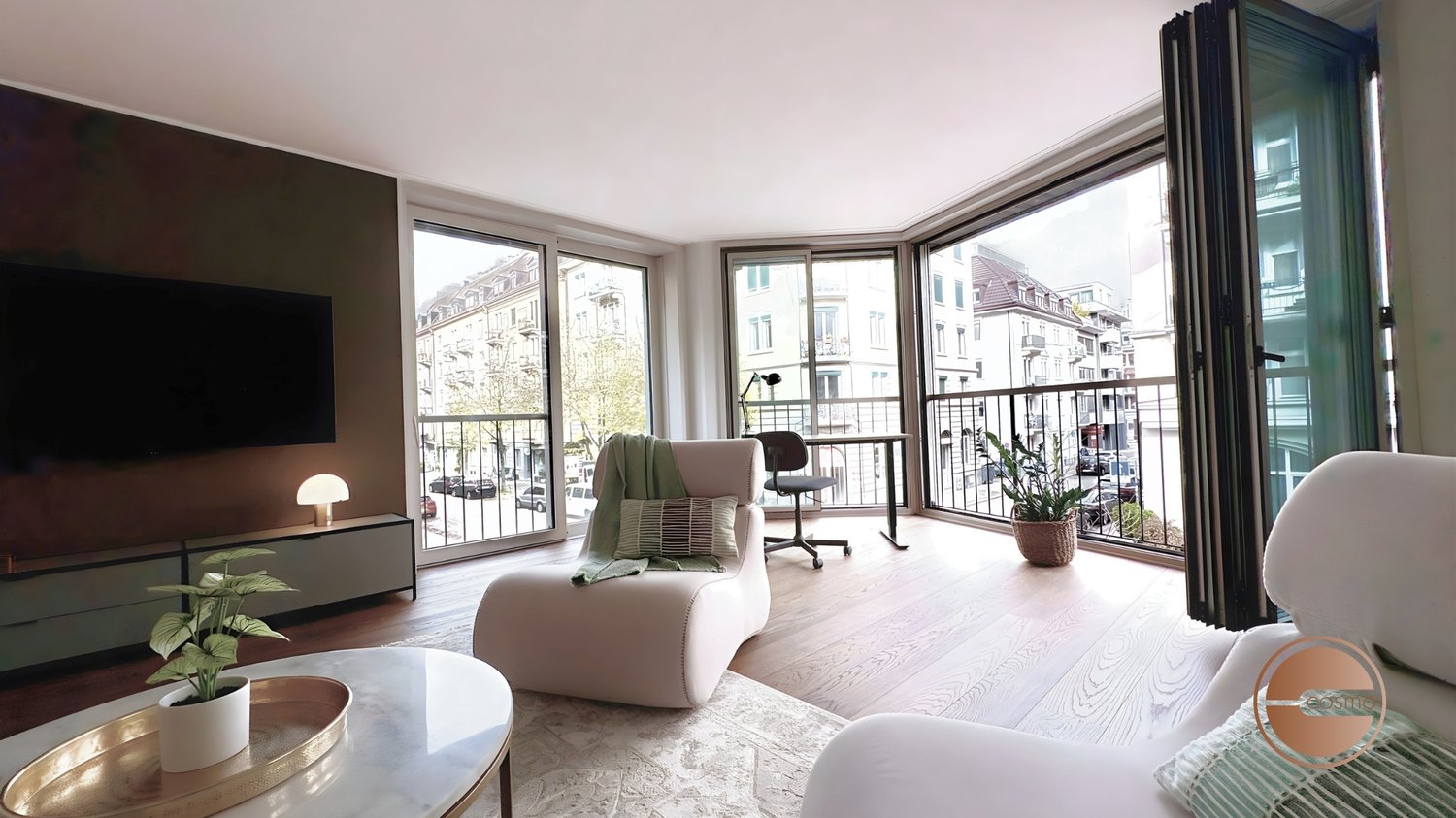 2 ½ rooms furnished flat