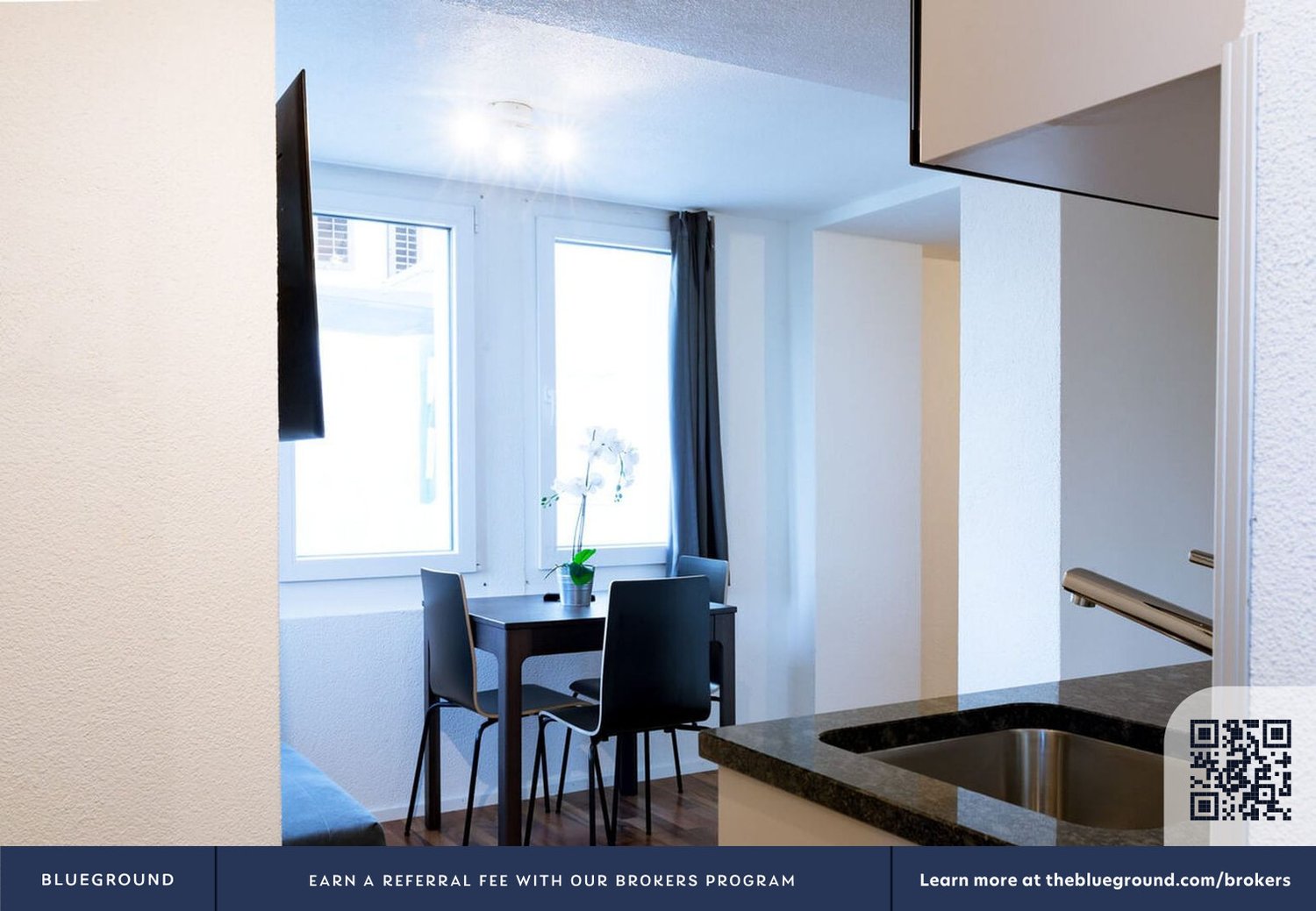 appartement d'une pièce meublé