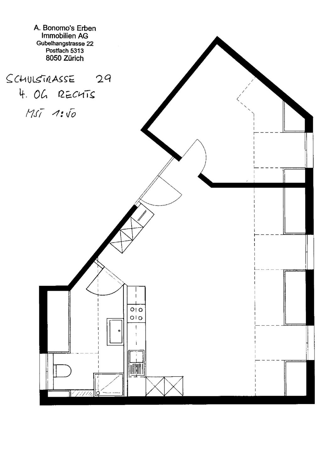 2 ½ rooms roof flat