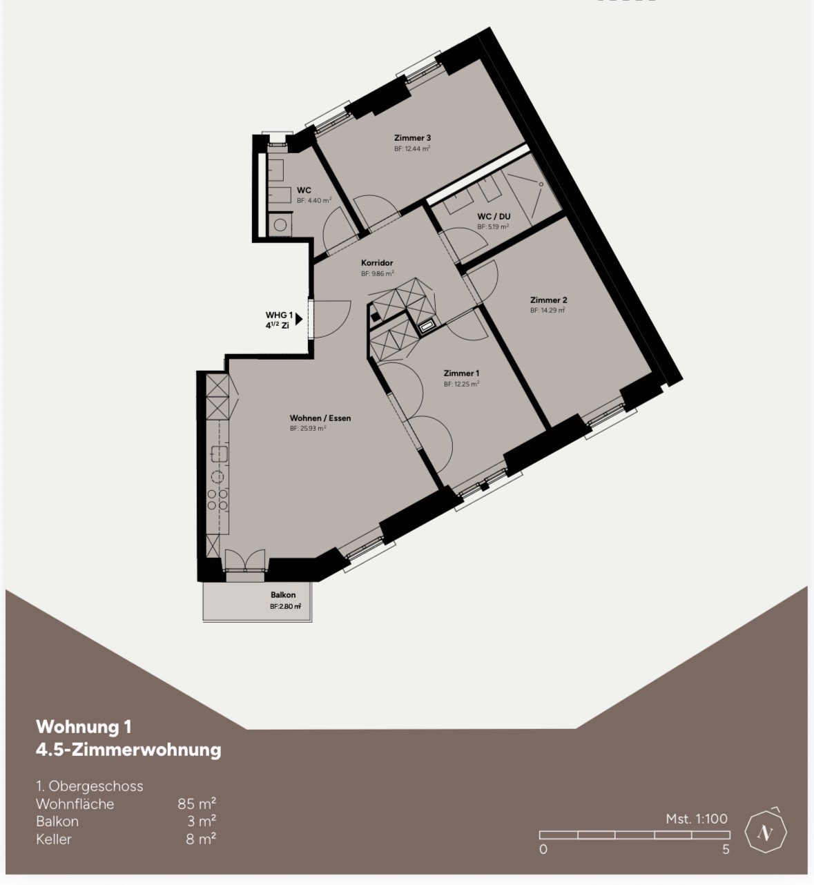 Appartamento di 4 ½ locali
