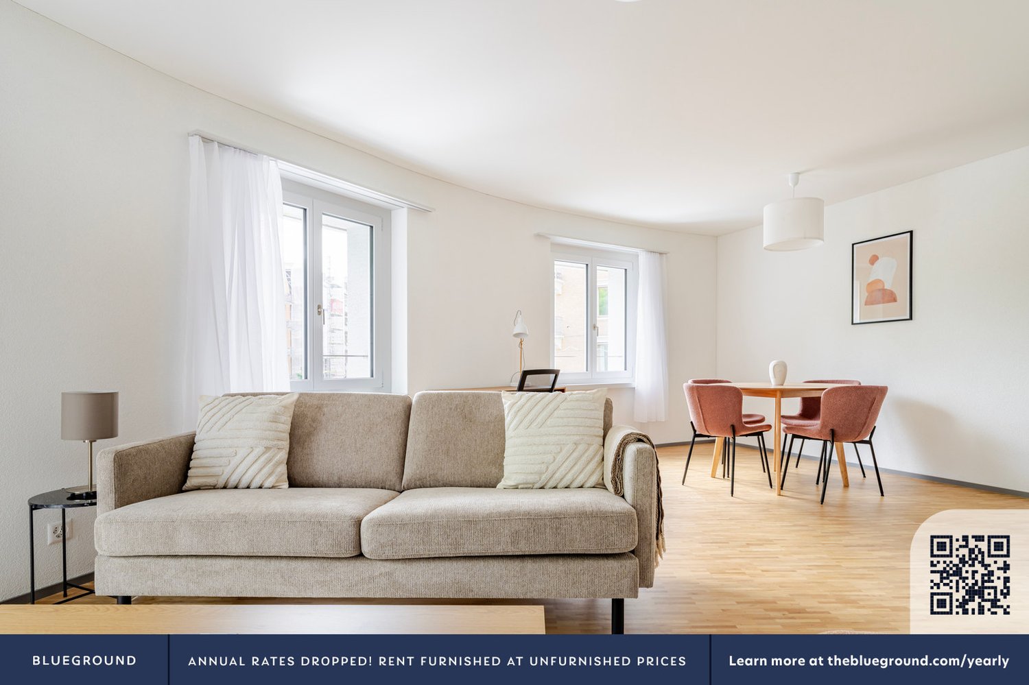 3 ½ rooms furnished flat