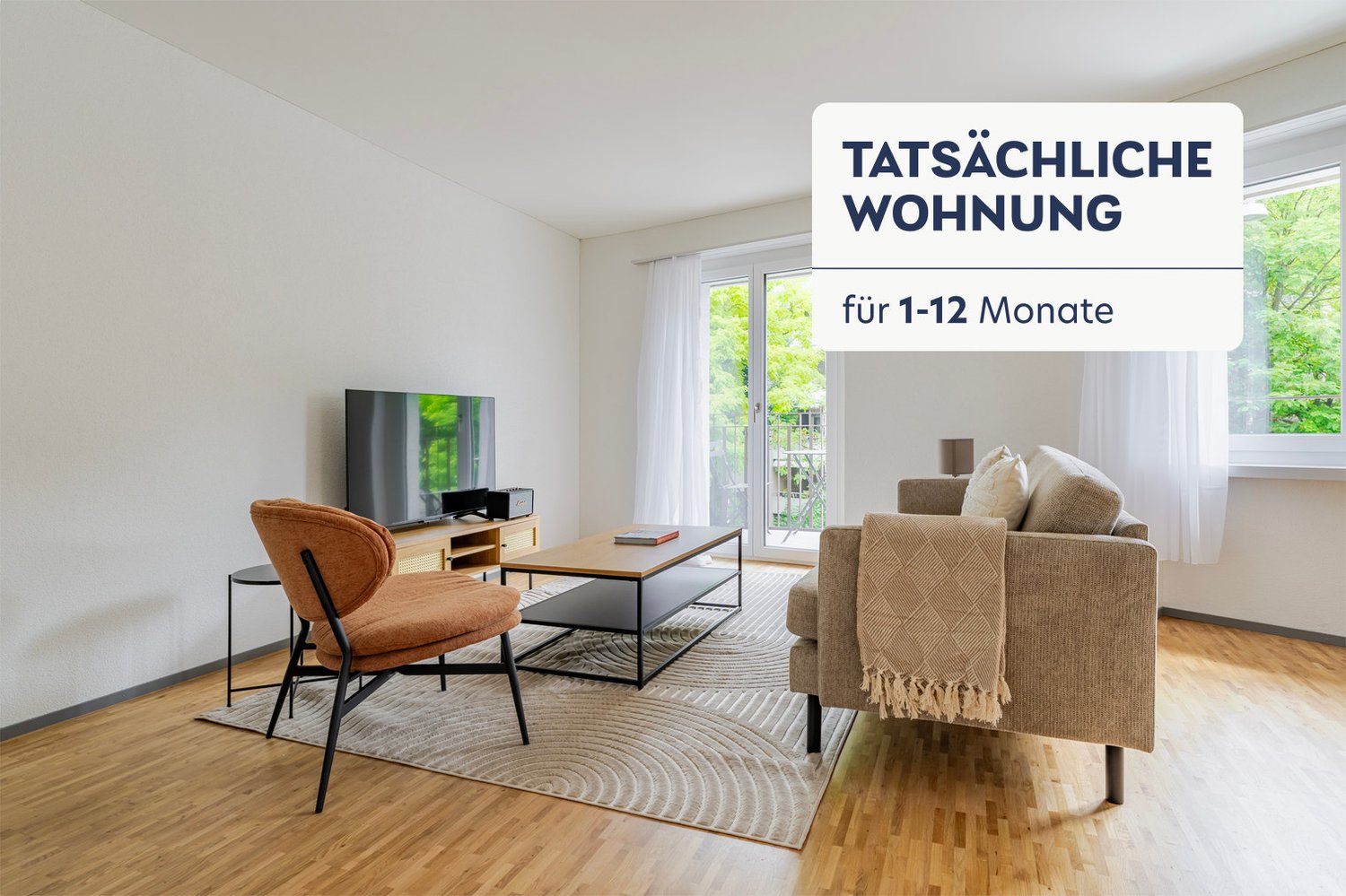 3 ½ rooms furnished flat