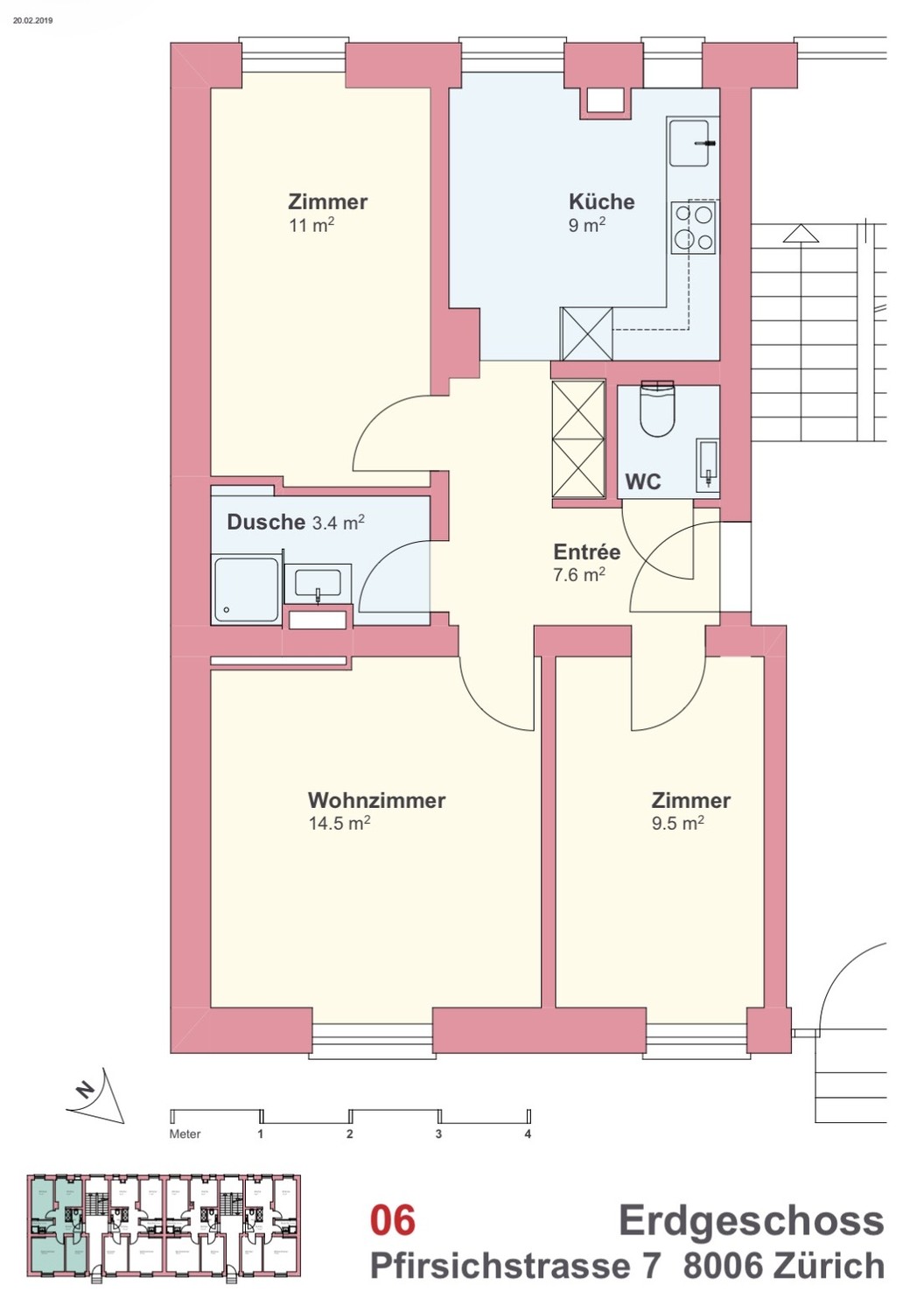 3 rooms apartment
