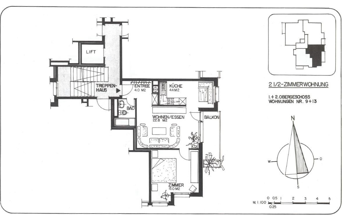 Appartement de 1 ½ pièce