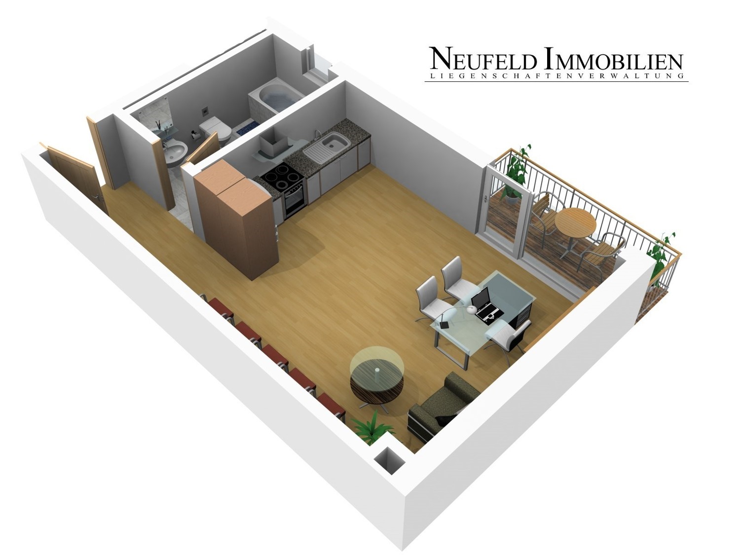 1 ½ rooms apartment