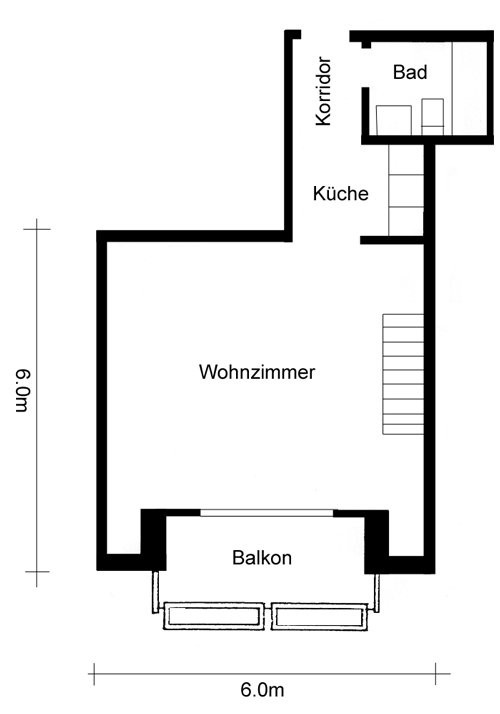 2 rooms duplex