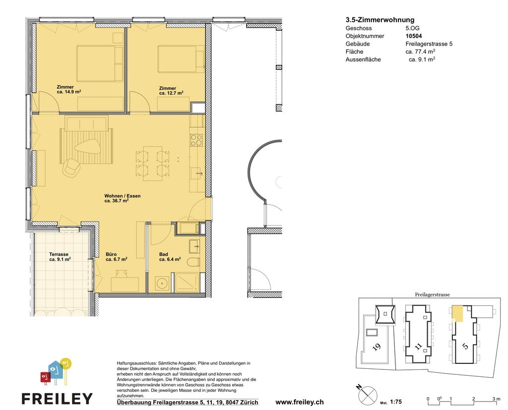 2 ½ rooms apartment