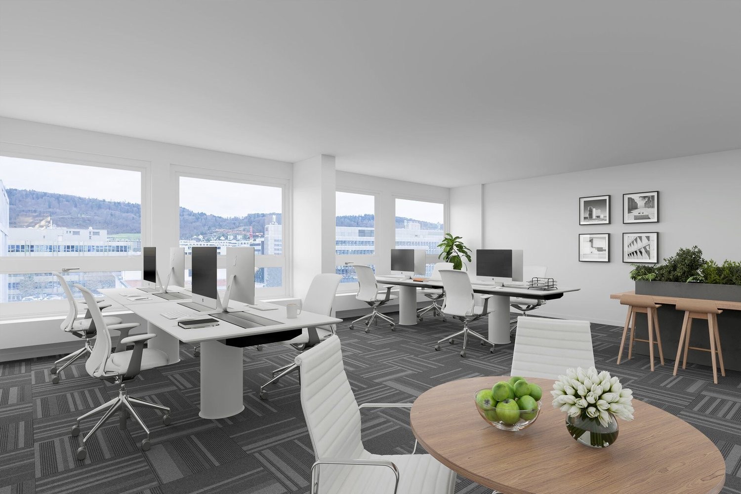 180m² office