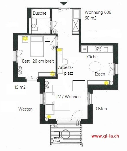 2 ½ rooms apartment, Foto 8 von 10