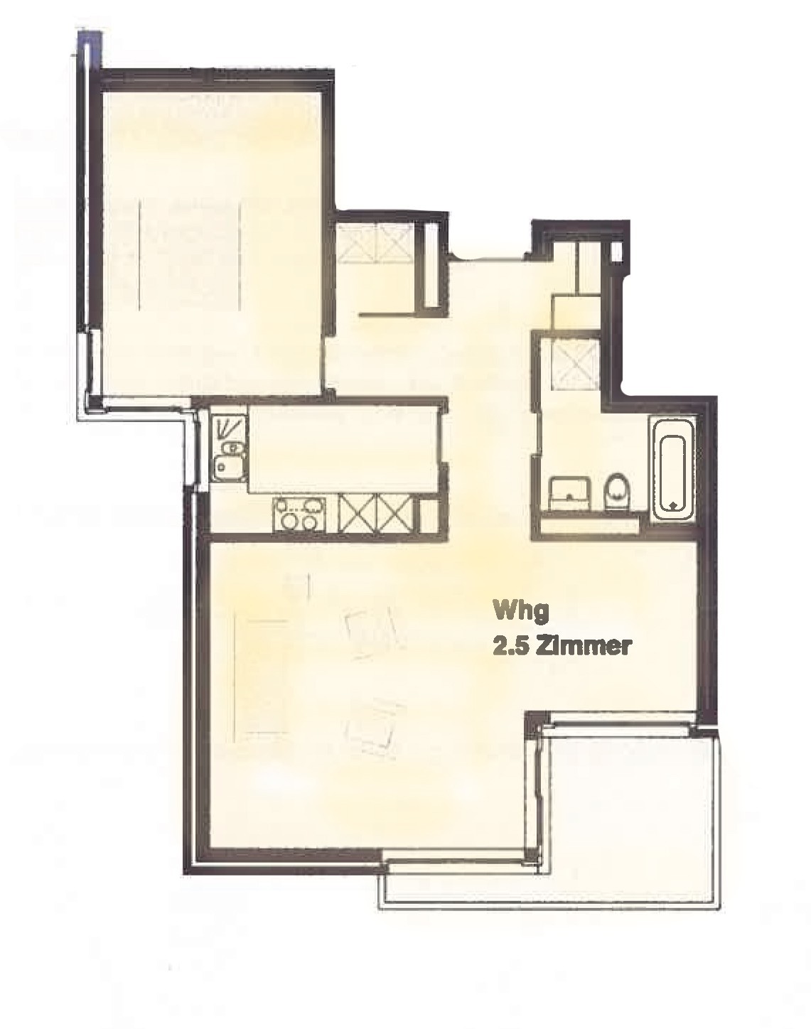 2 ½ Zimmer Wohnung, Foto 9 von 10