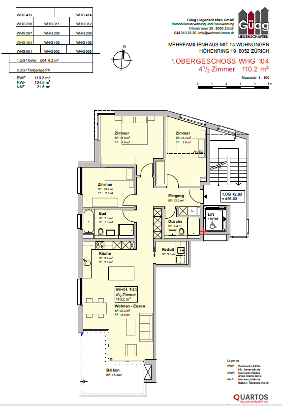 4 ½ rooms apartment