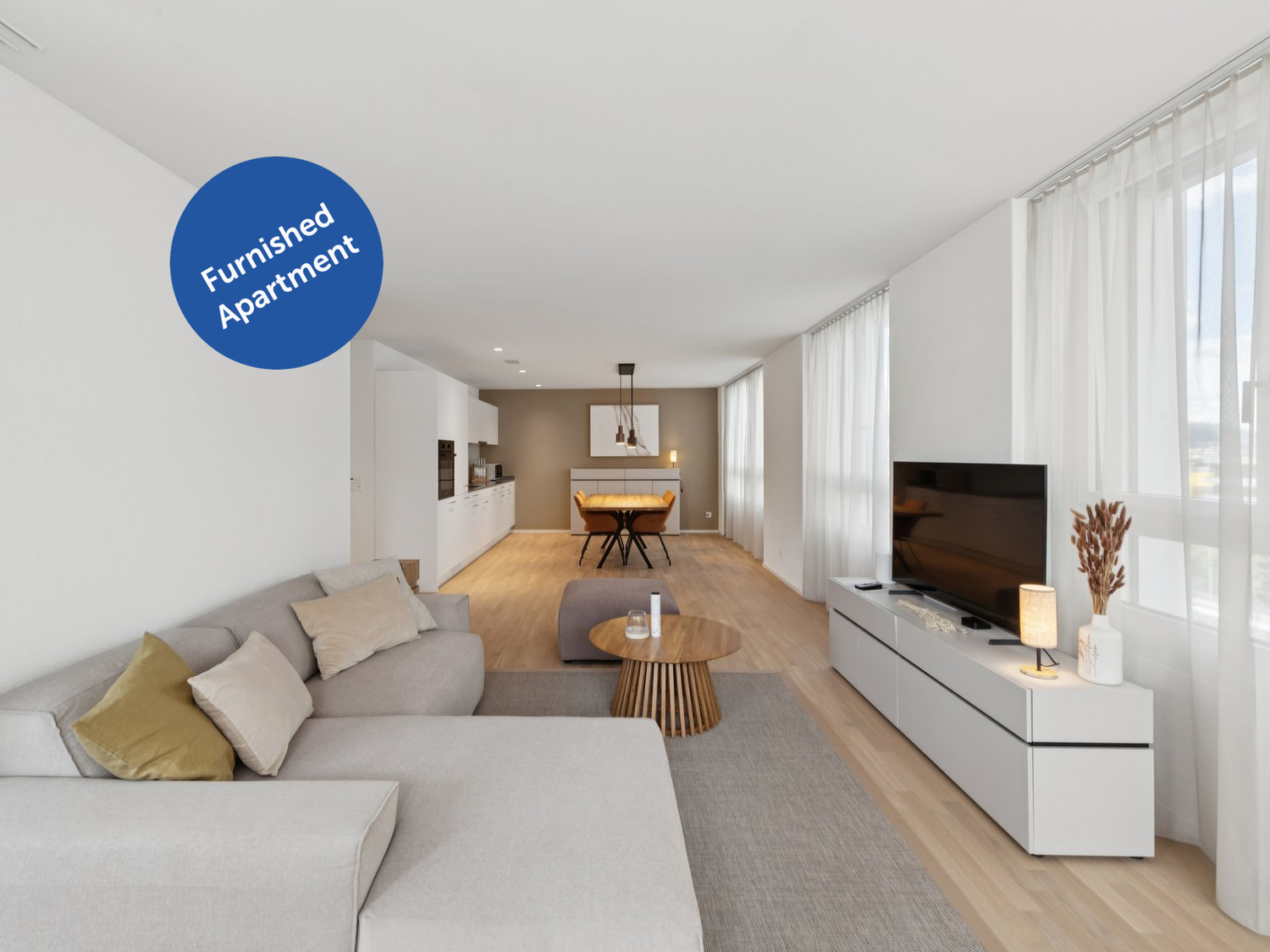 2 ½ rooms furnished flat