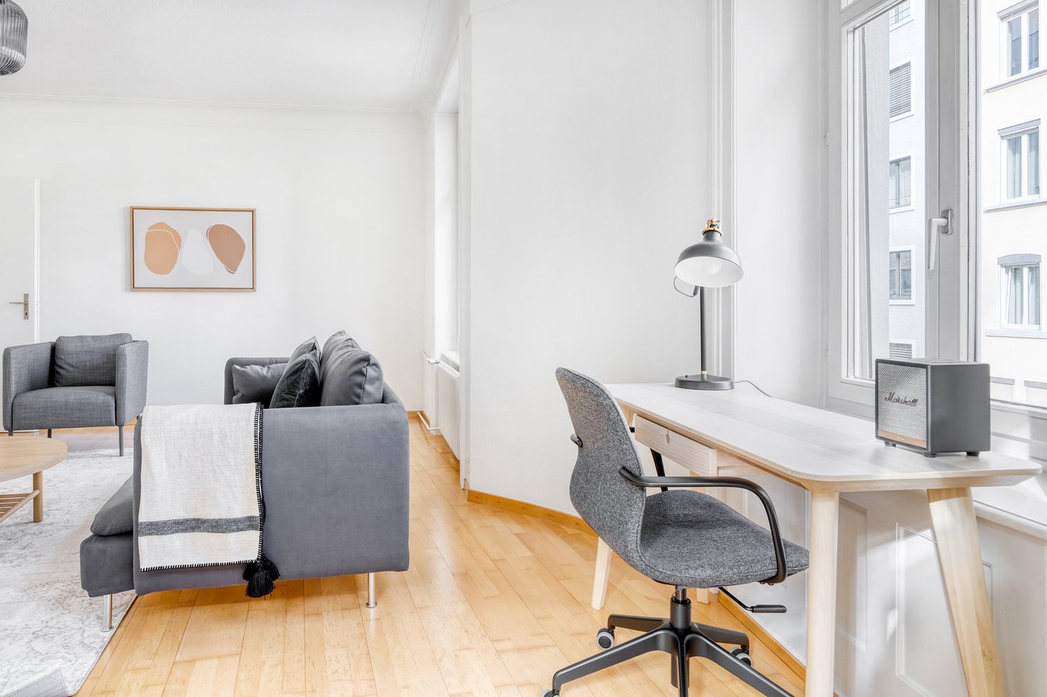 3 ½ rooms furnished flat