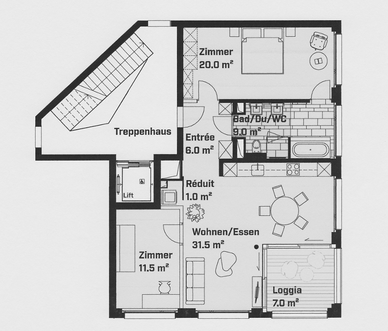Appartement de 3 ½ pièces, photo 10 sur 10
