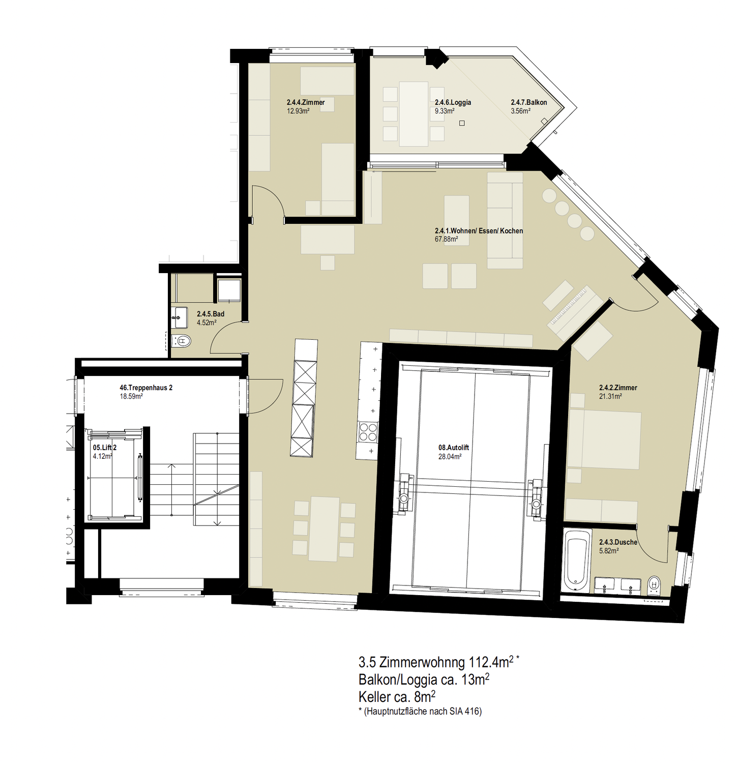Appartamento di 3 ½ locali, foto 7 di 7