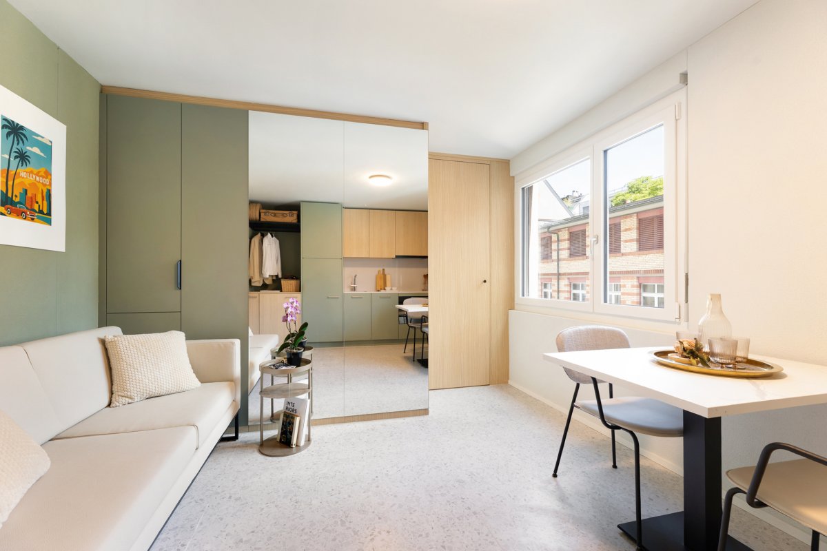 2 rooms furnished flat