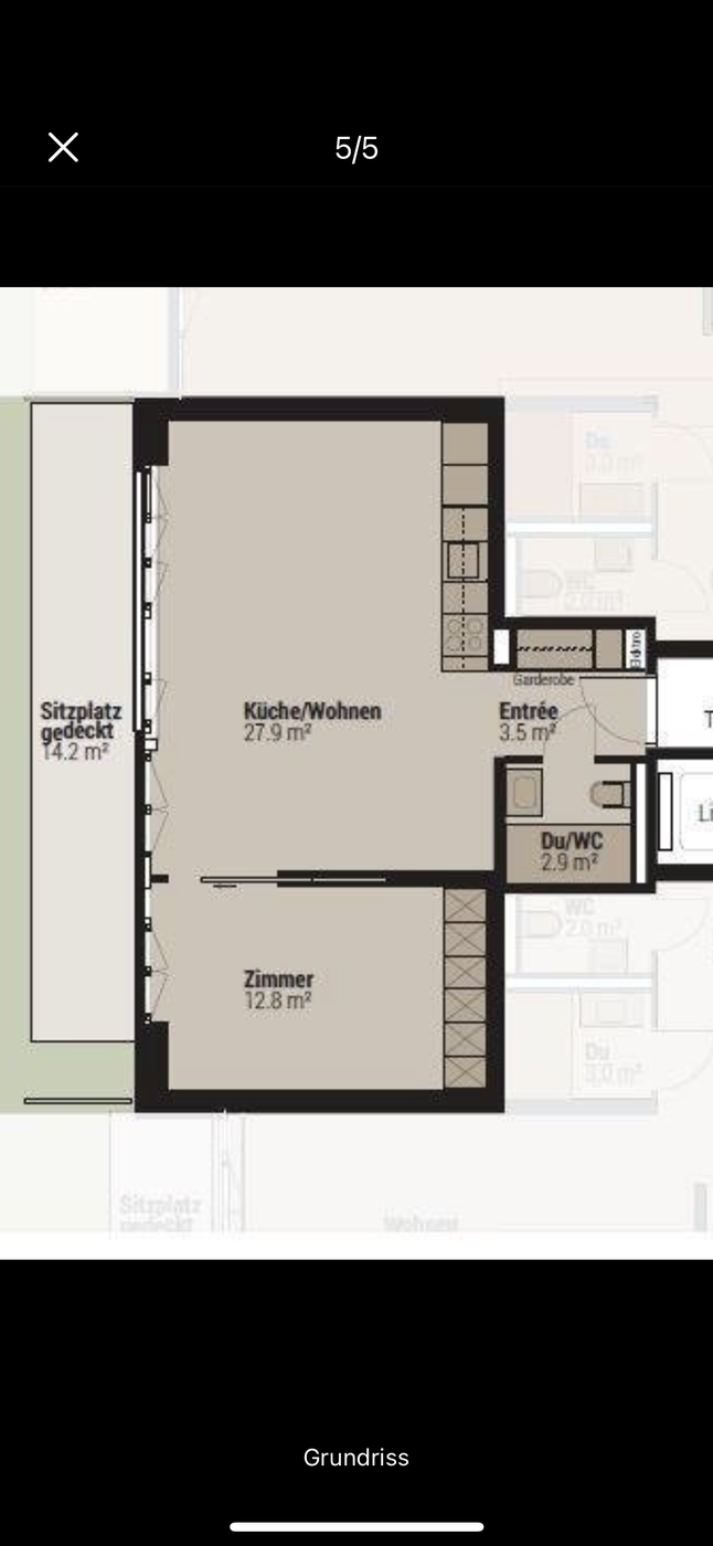 2 ½ rooms apartment