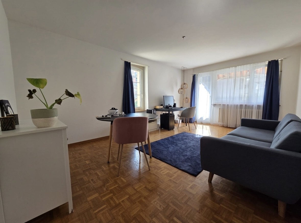 Appartement de 2,5 pièces lumineux et calme à Zurich Altstetten – Sous-location pour novembre 2026 (1 MOIS)

Disponible exclusivement du 1er au 30 novembre 2026 (l'immeuble fera l'objet d'une rénovation complète à partir de décembre).

Caractéristiques principales et équipements :
- Espace de vie : 