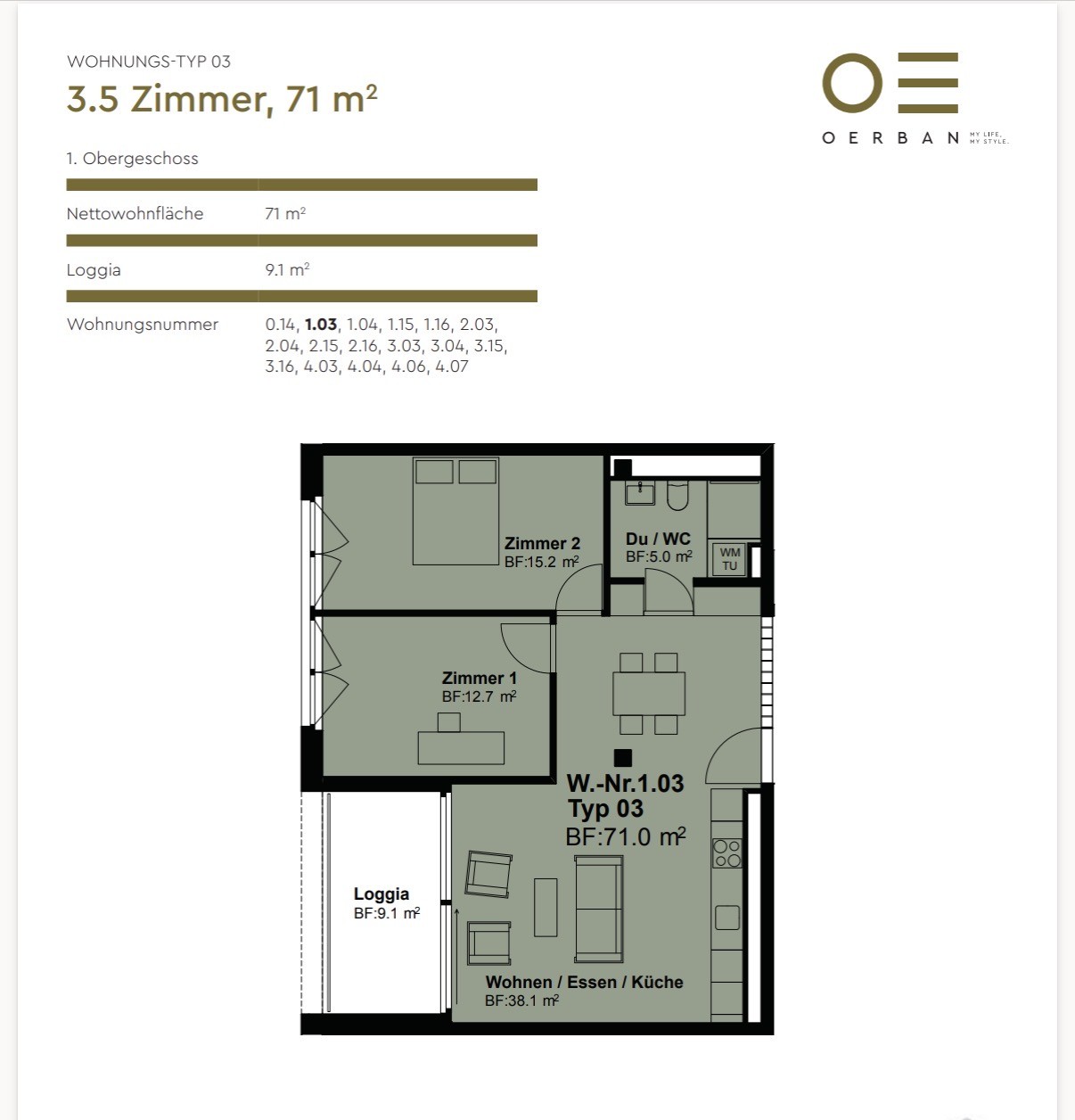 Appartement de 3 ½ pièces, photo 9 sur 9