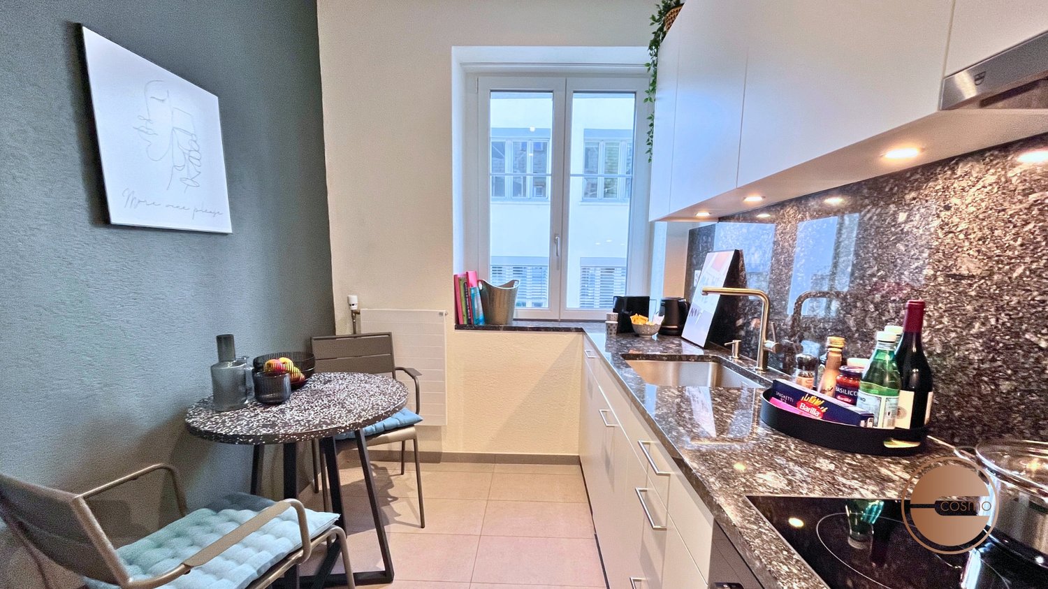 3 rooms furnished flat