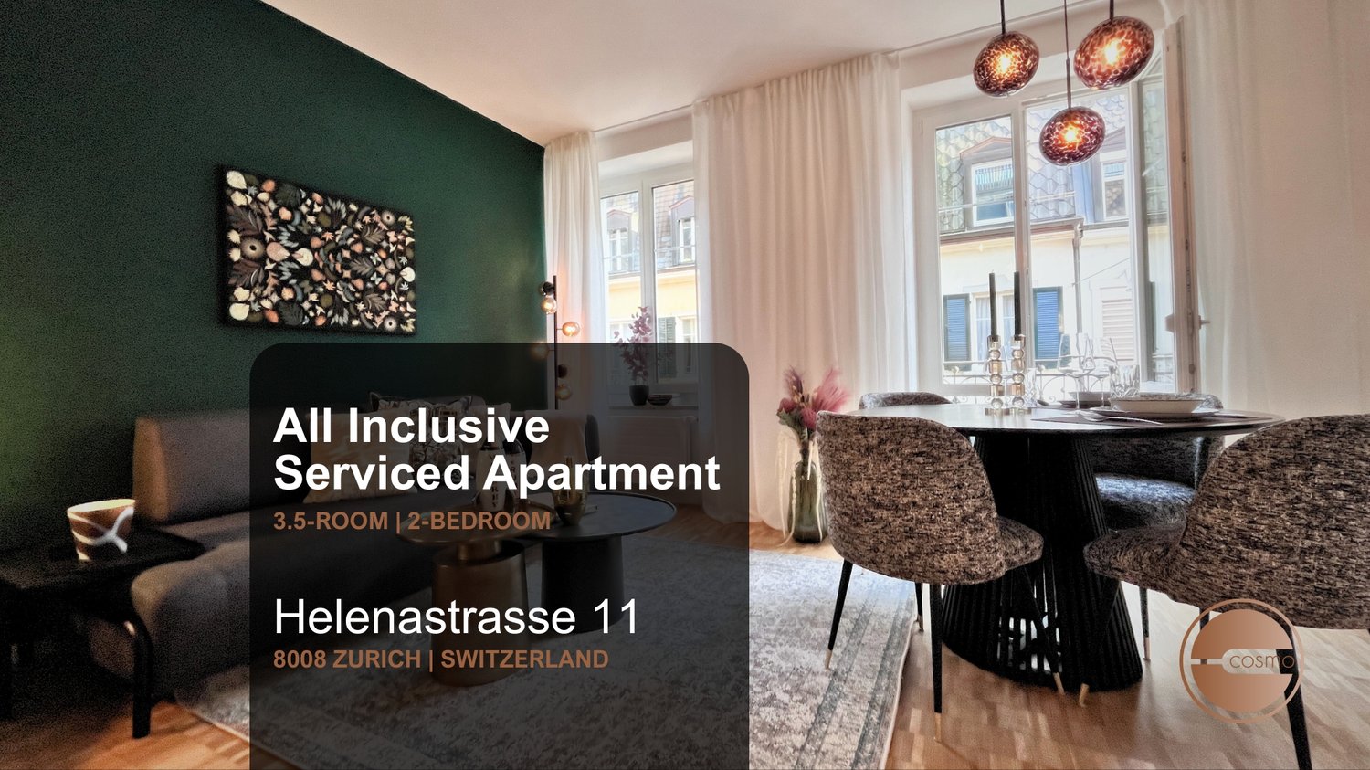 3 rooms furnished flat