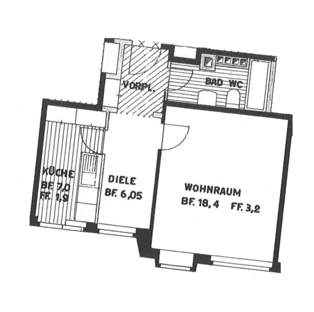 1 room apartment, Foto 7 von 7