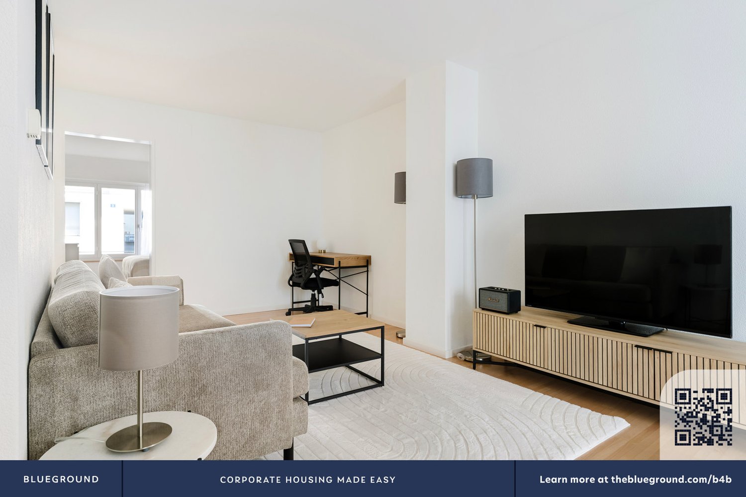 3 ½ rooms furnished flat