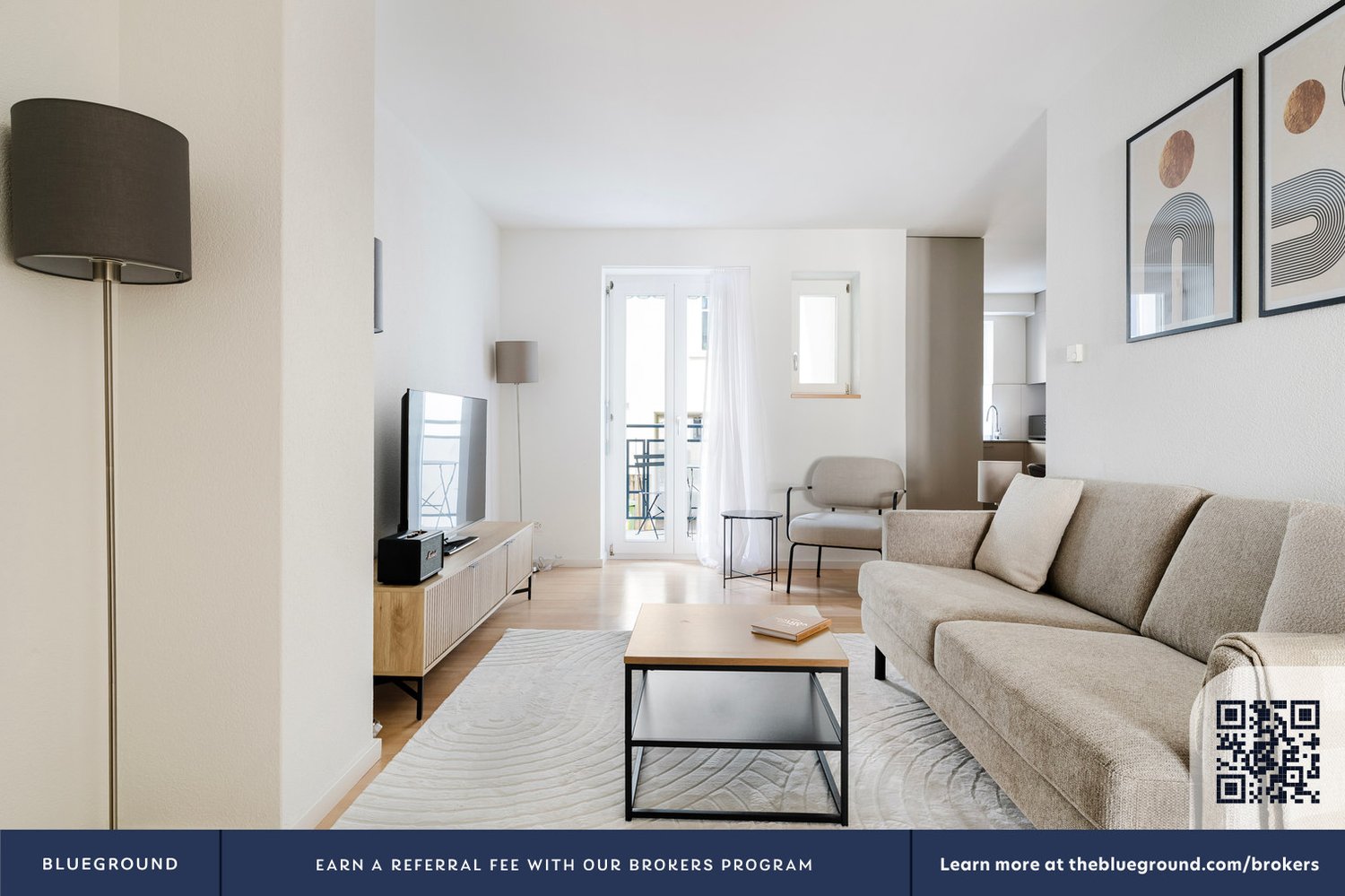 3 ½ rooms furnished flat
