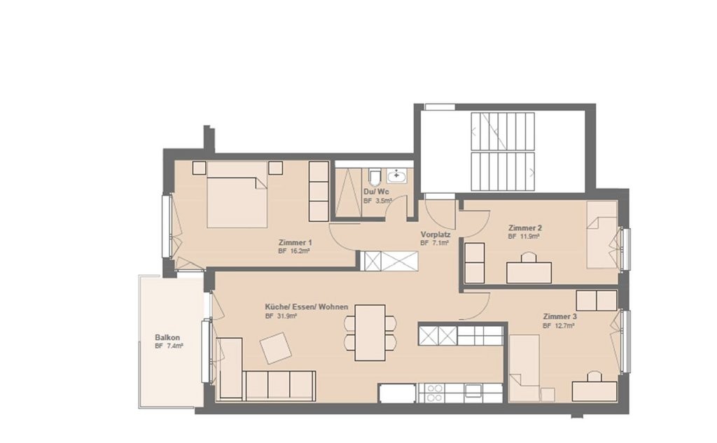 Appartamento di 4 ½ locali, foto 7 di 7