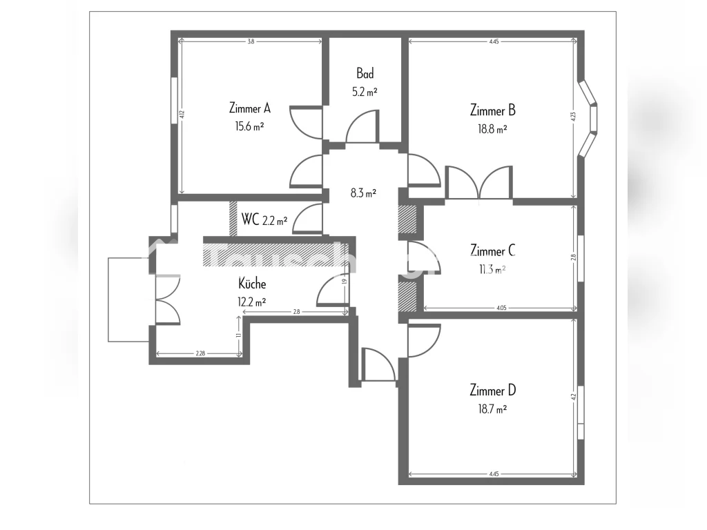 4 rooms apartment