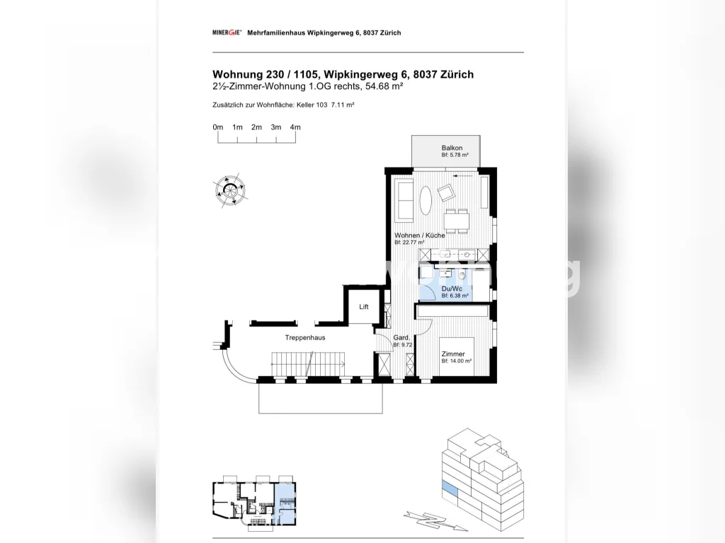 Appartamento di 2 ½ locali