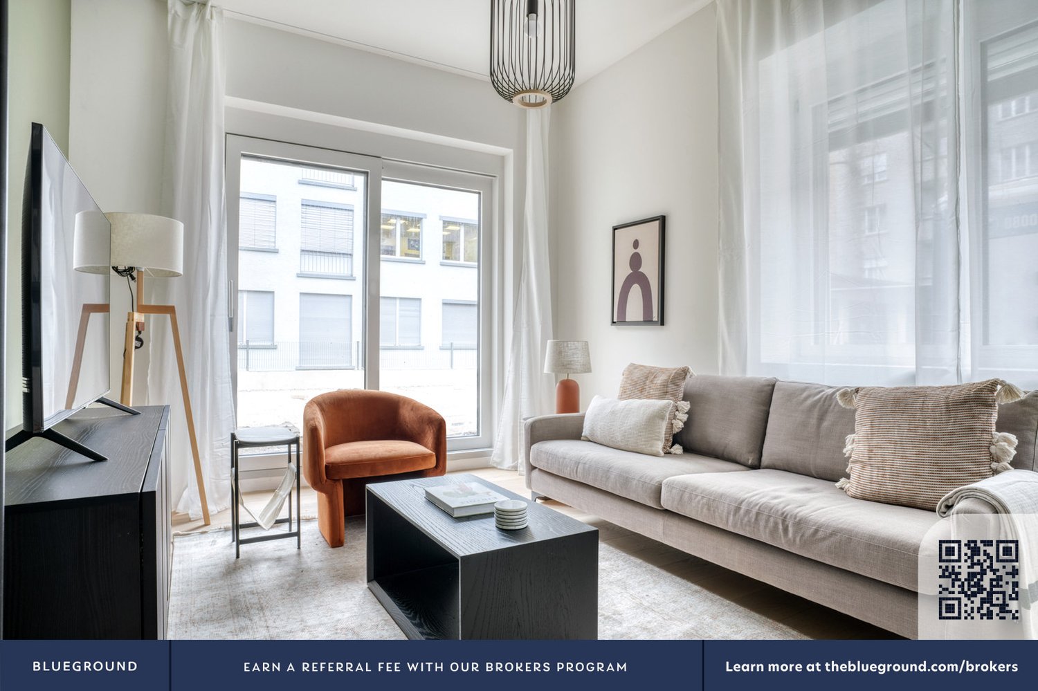 3 ½ rooms furnished flat