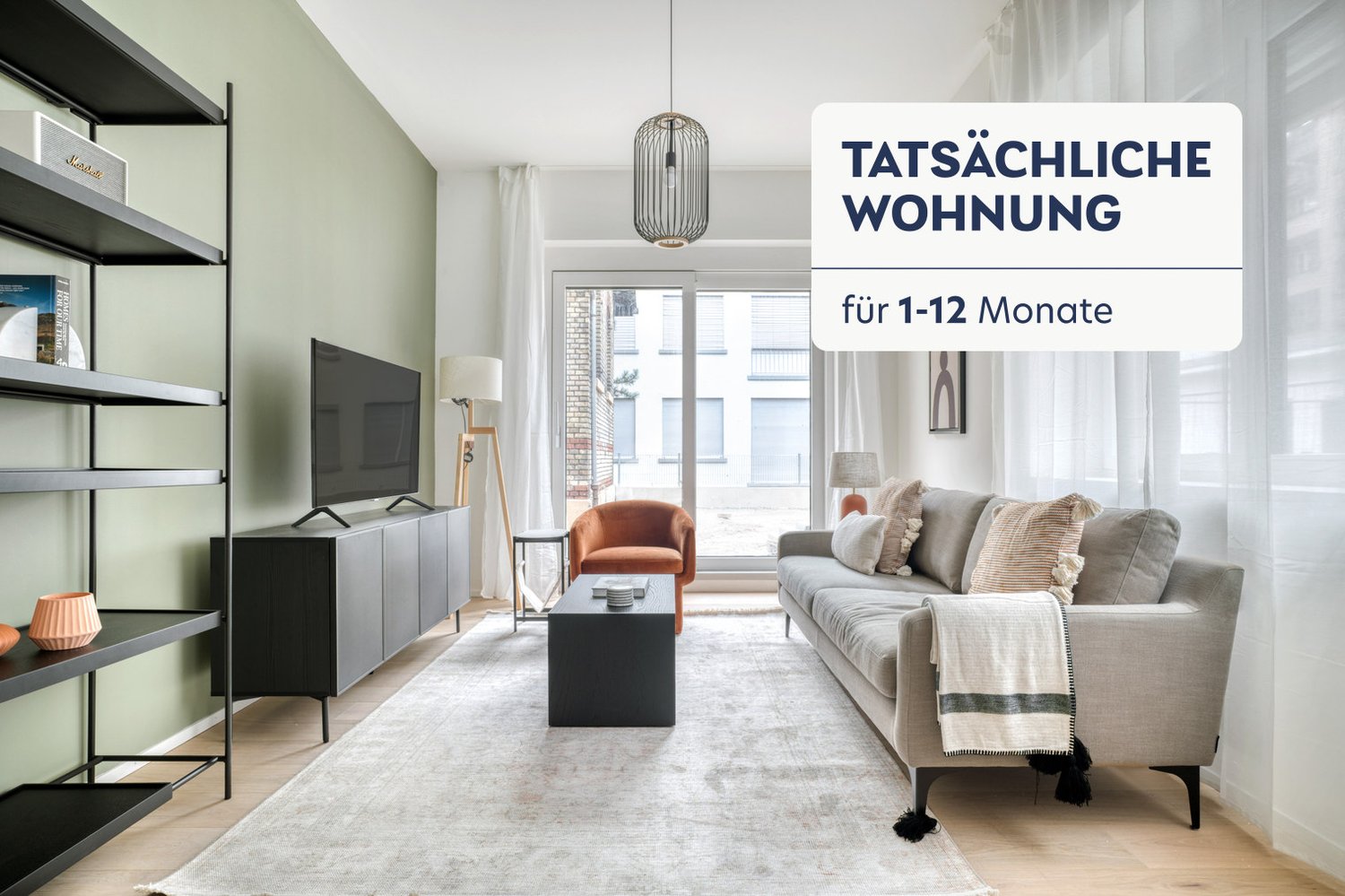 3 ½ rooms furnished flat