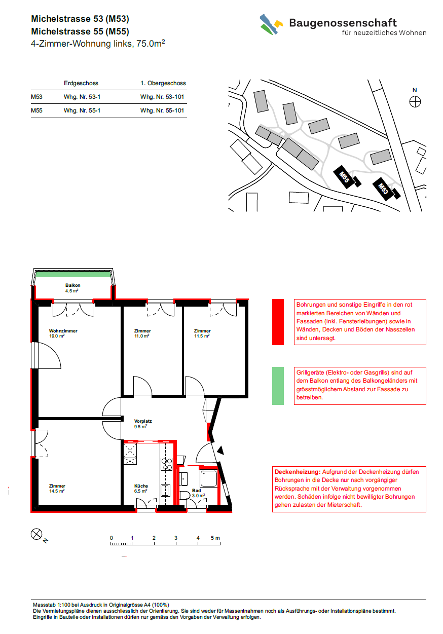 4 rooms apartment
