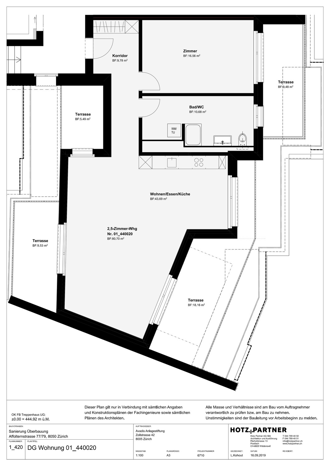 2 ½ rooms apartment
