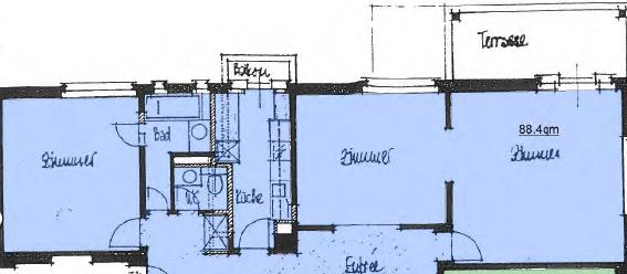 Appartement de 2 pièces
