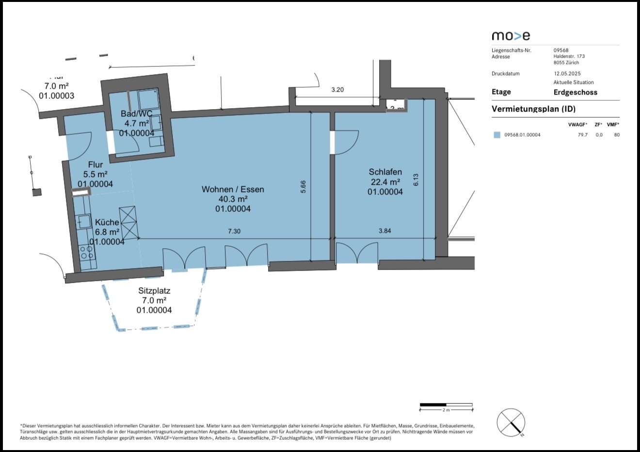 2 ½ Zimmer Wohnung