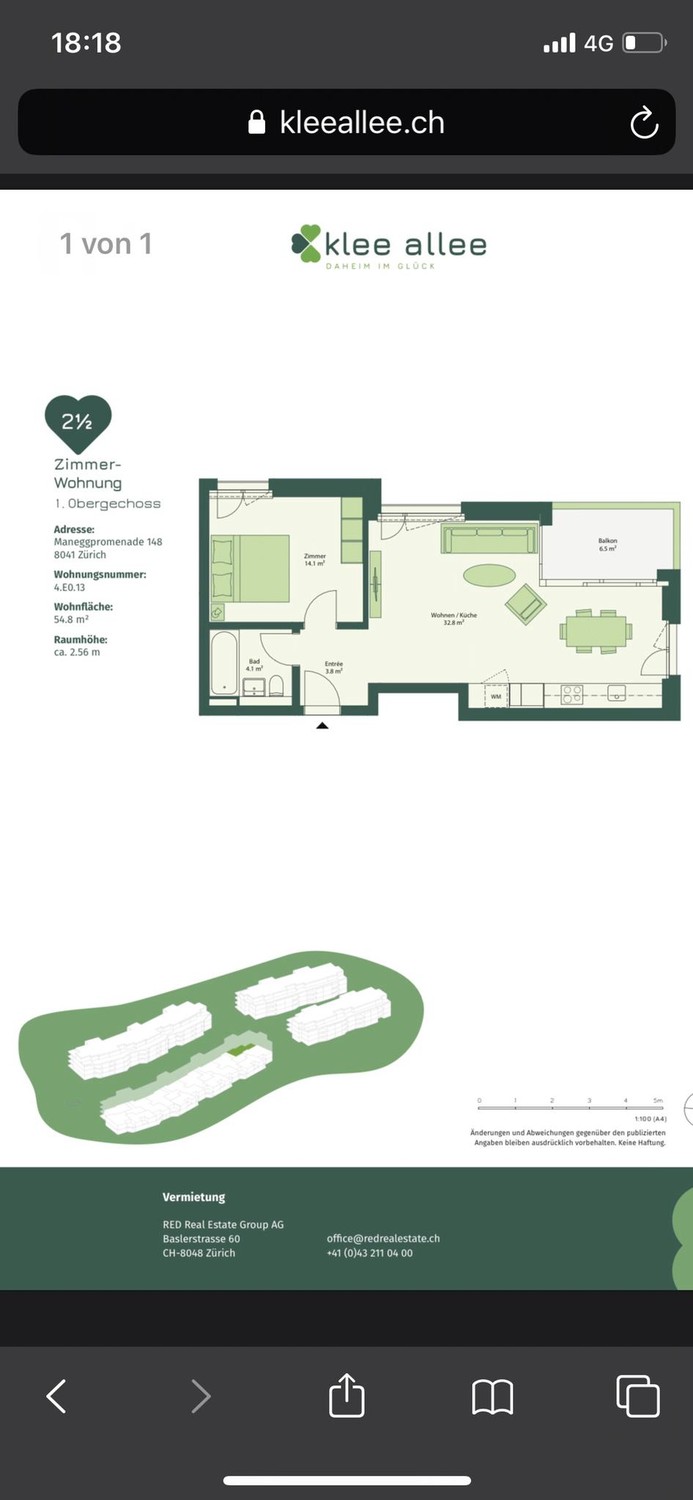 Appartement de 2 ½ pièces