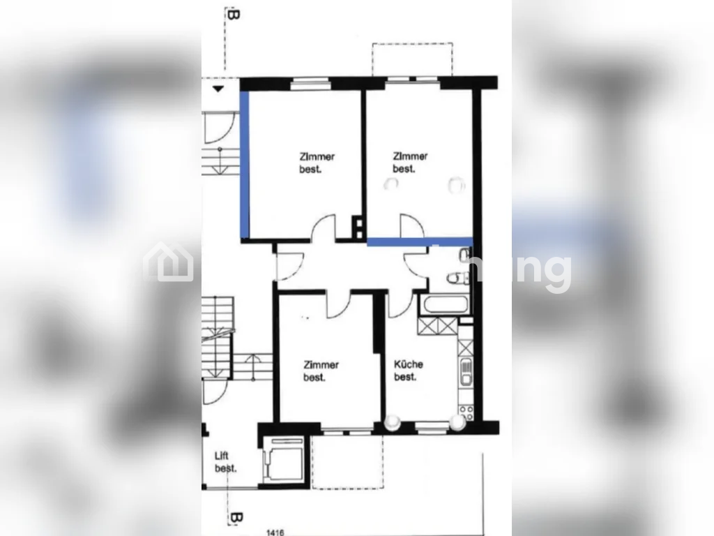 3 ½ rooms apartment