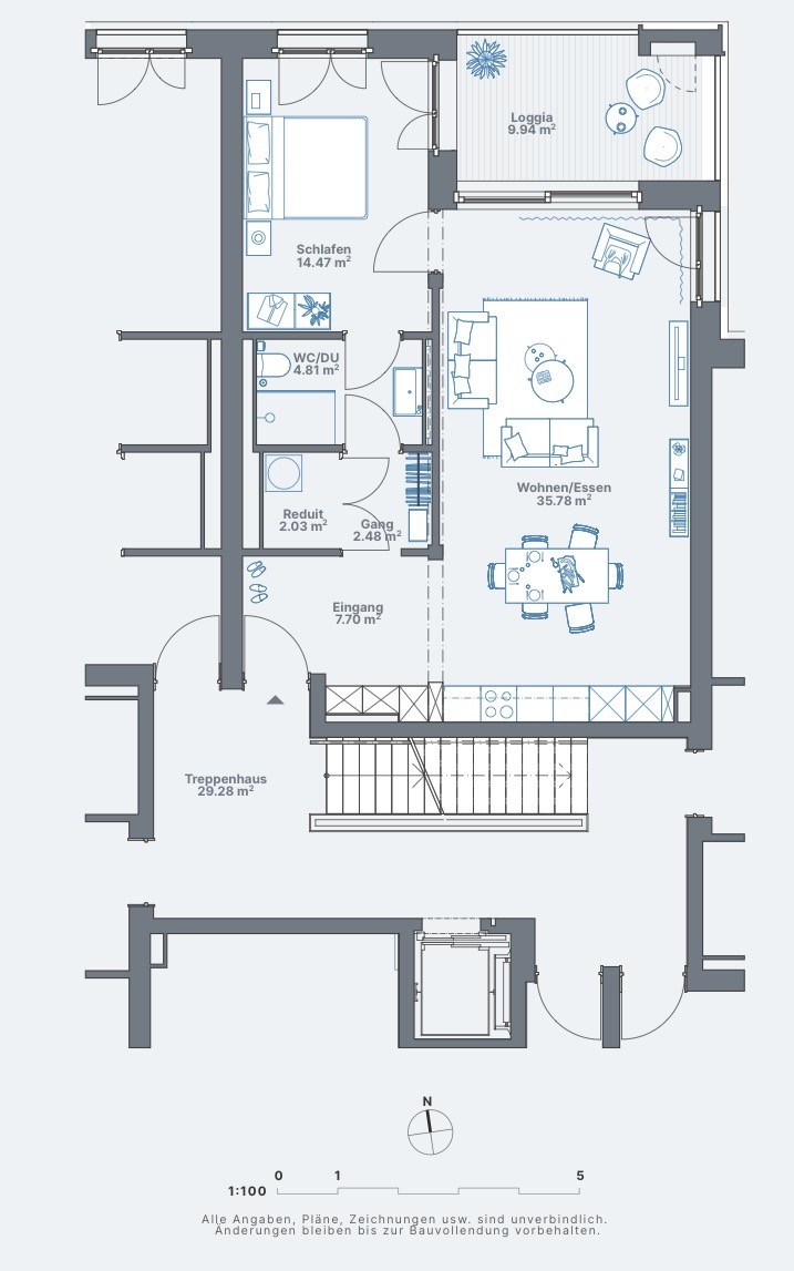 2 ½ rooms apartment