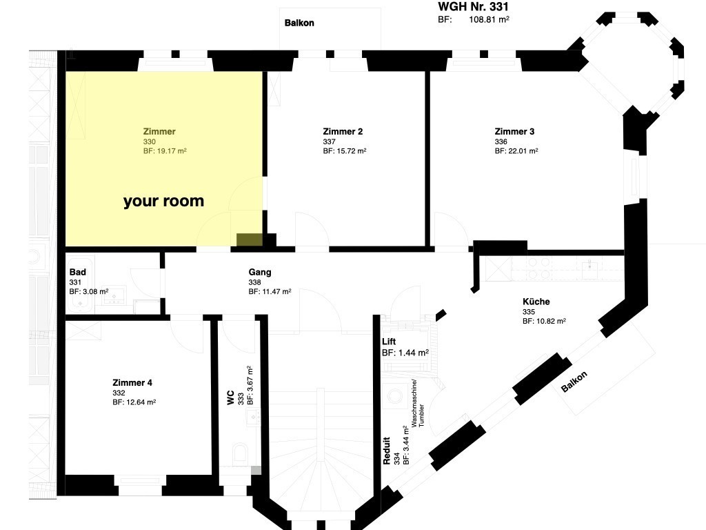 Chambre en colocation