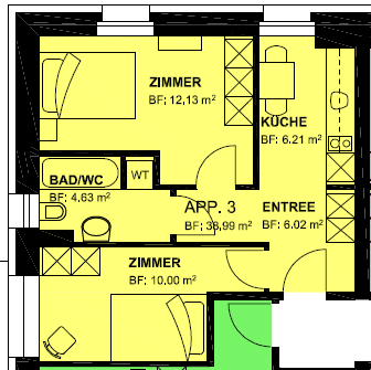 2 ½ Zimmer-Wohnung