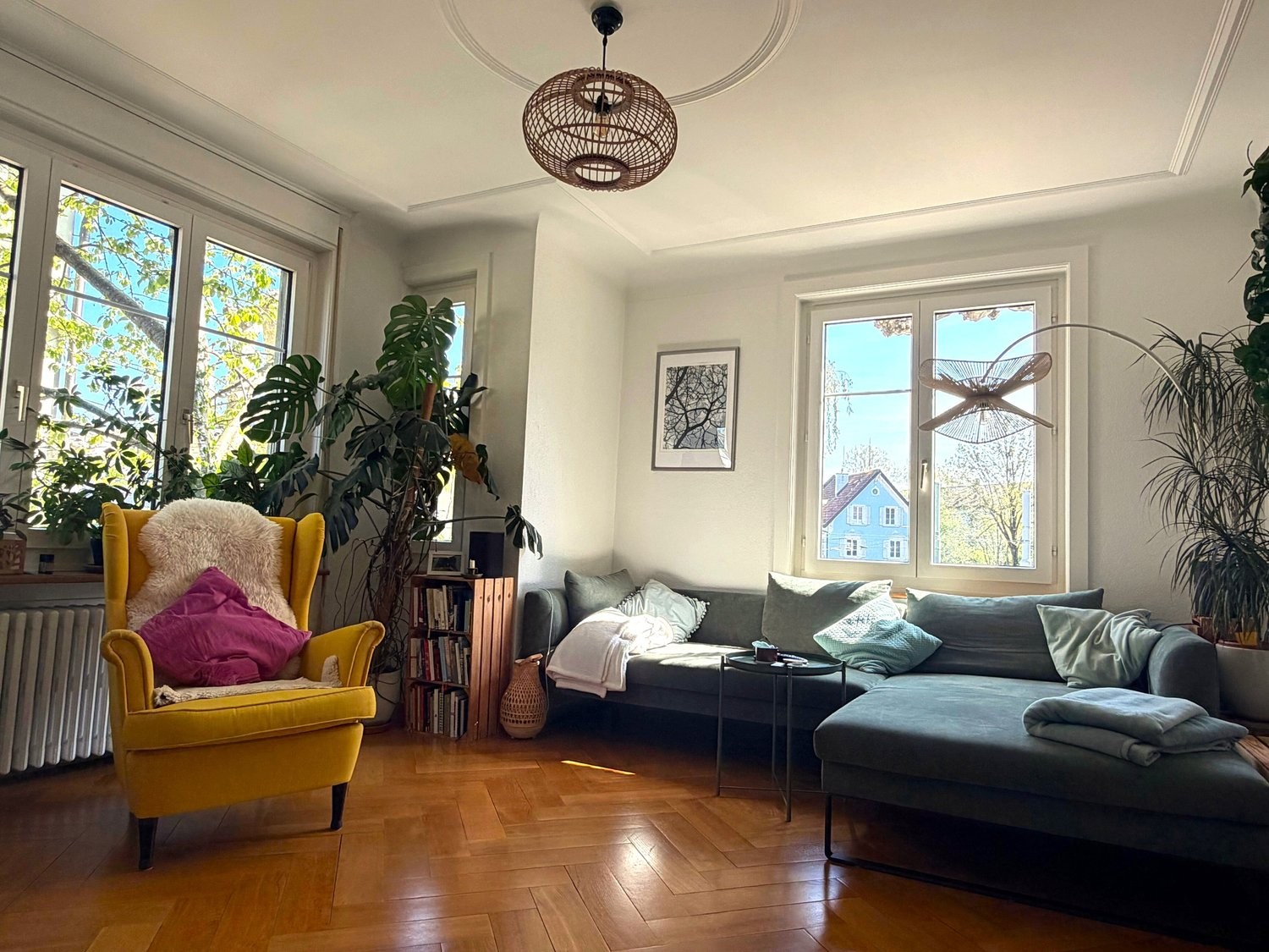 3 rooms furnished flat